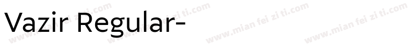 Vazir Regular字体转换